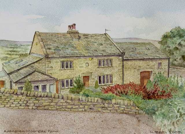 Addingham, Moorside Farm, painted 2009