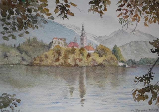 Lake Bled, painted 2013