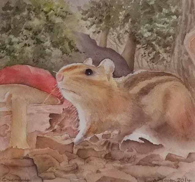 Chipmunk, painted 2014