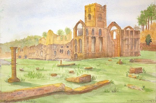 Fountains Abbey, painted 2019/2021