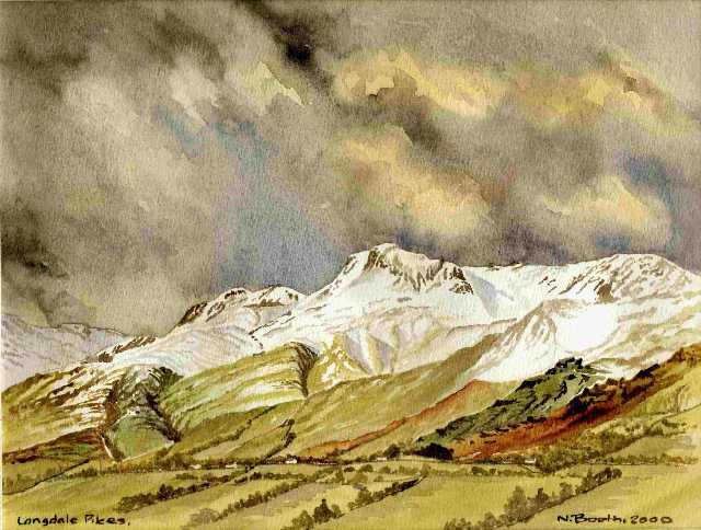 Langdale Pikes, painted 2000