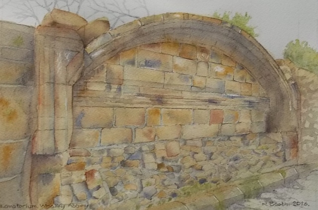 Lavatorium, Whalley Abbey, painted 2016