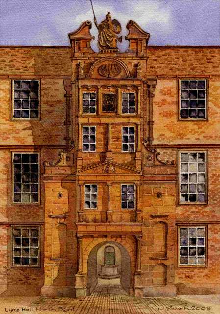 Lyme Hall North Front, painted 2003