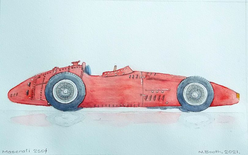 Maserati 250F, painted 2021