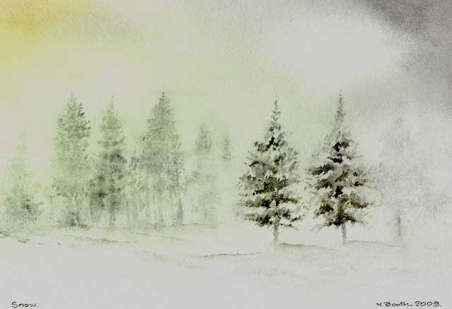 Snow, painted 2009