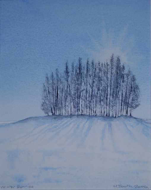 Winter Sunrise, painted 2006
